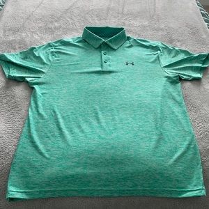 Under Armor Playoff Golf Polo - Large: Teal